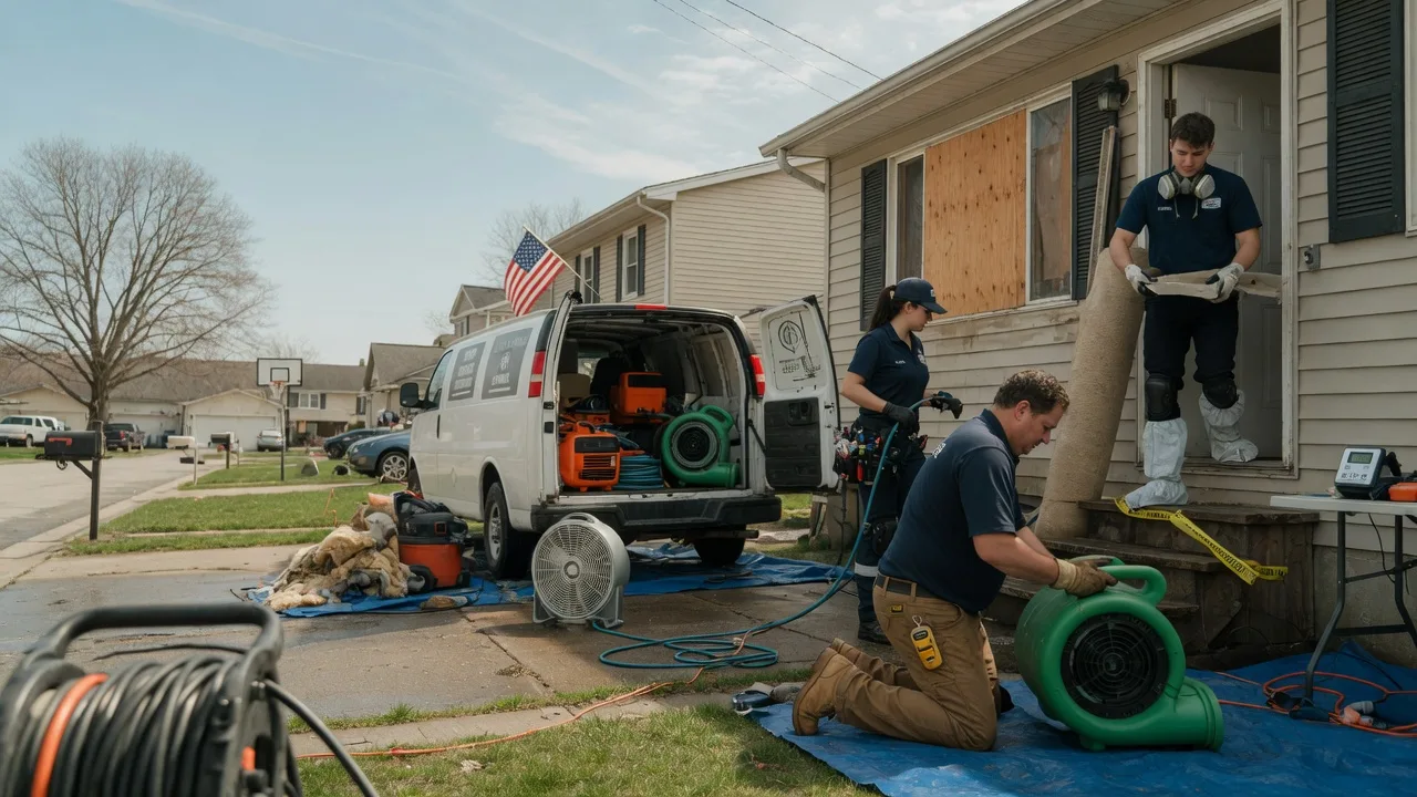 Water Damage Restoration in Highland, IL near me